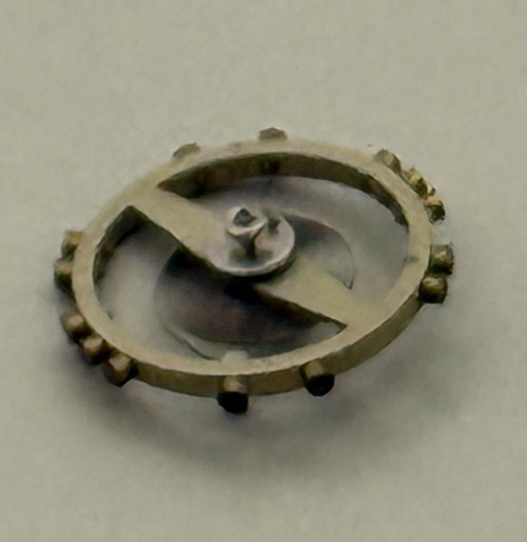 FEF 370 371 Balance Wheel Complete And Spring  176 Watch Movement Parts NOS 