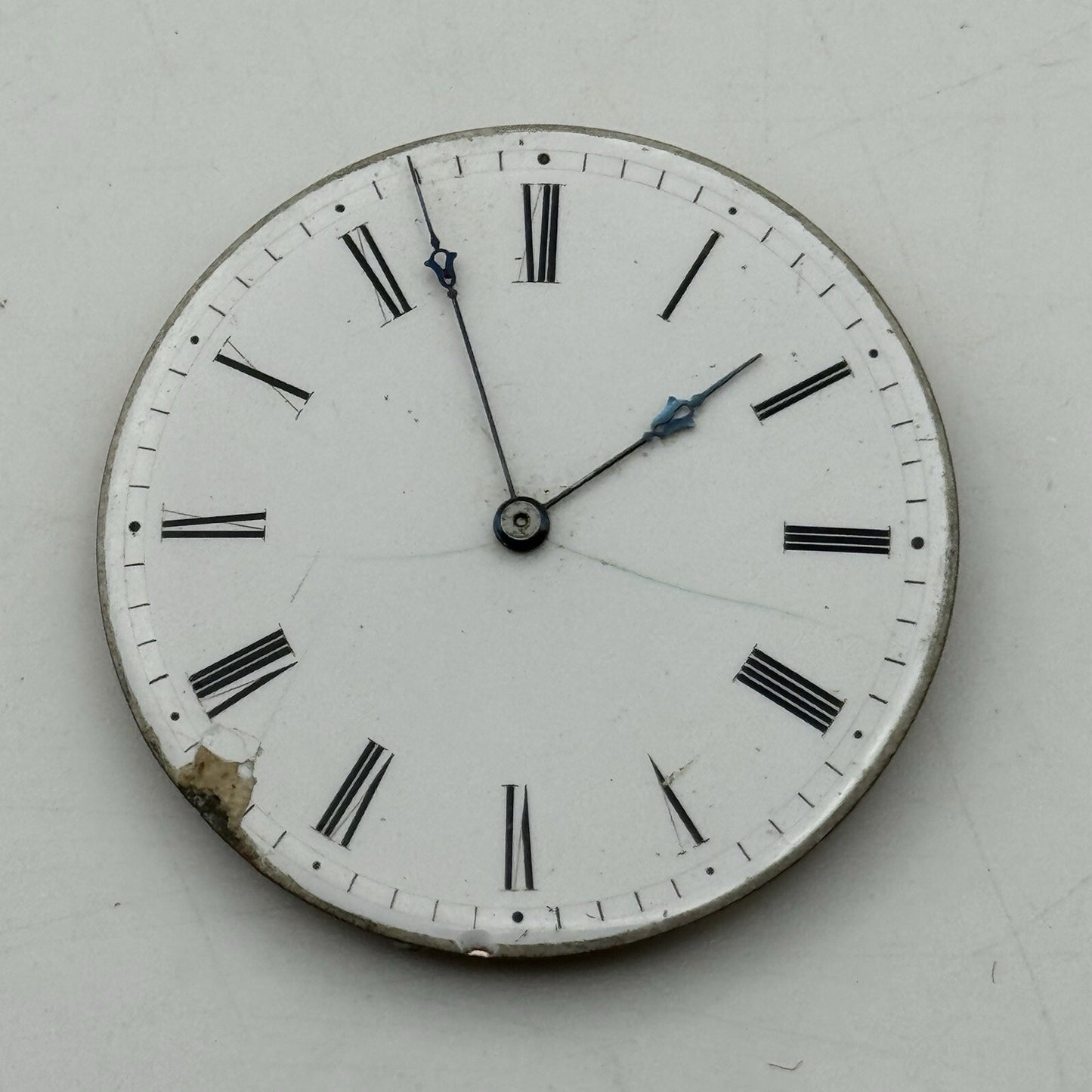 41.5mm 4mm Extra Thin Cylinder Escapement Pocket Watch Movement FOR PARTS REPAIR