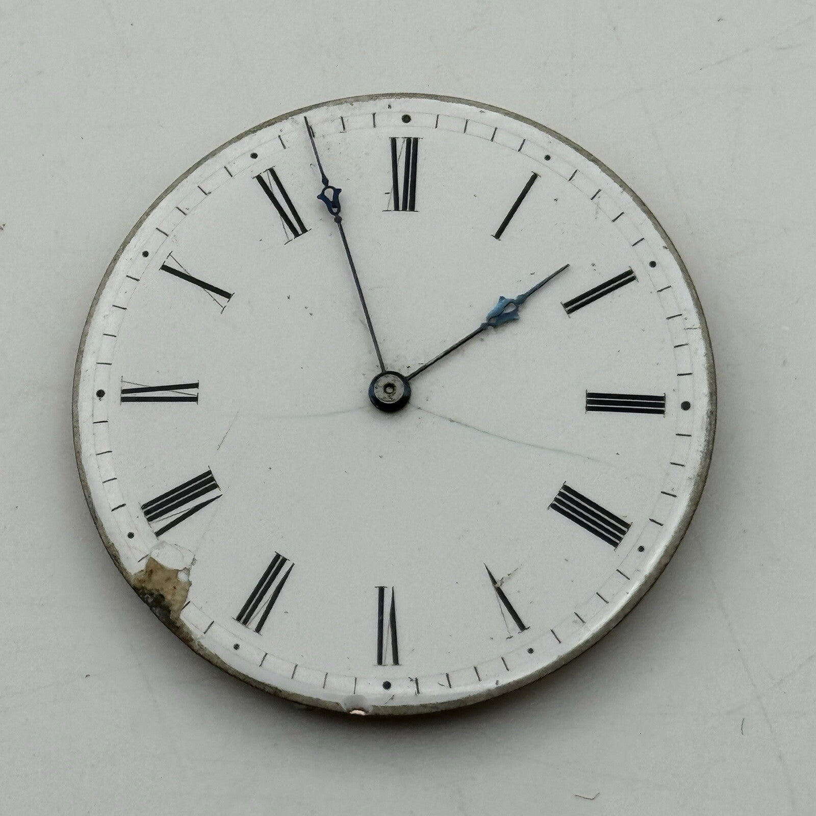 41.5mm 4mm Extra Thin Cylinder Escapement Pocket Watch Movement FOR PARTS REPAIR