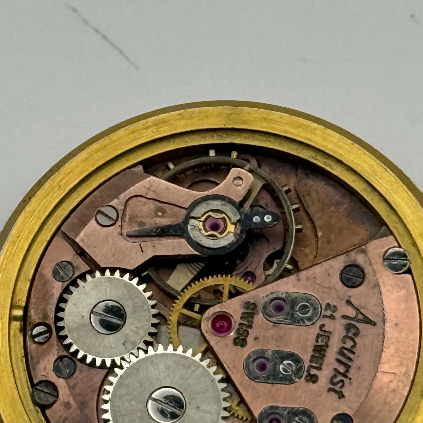 ETA 2390 Watch Movement Accurist Manual Wind Vintage Swiss Parts Repair 29.5mm