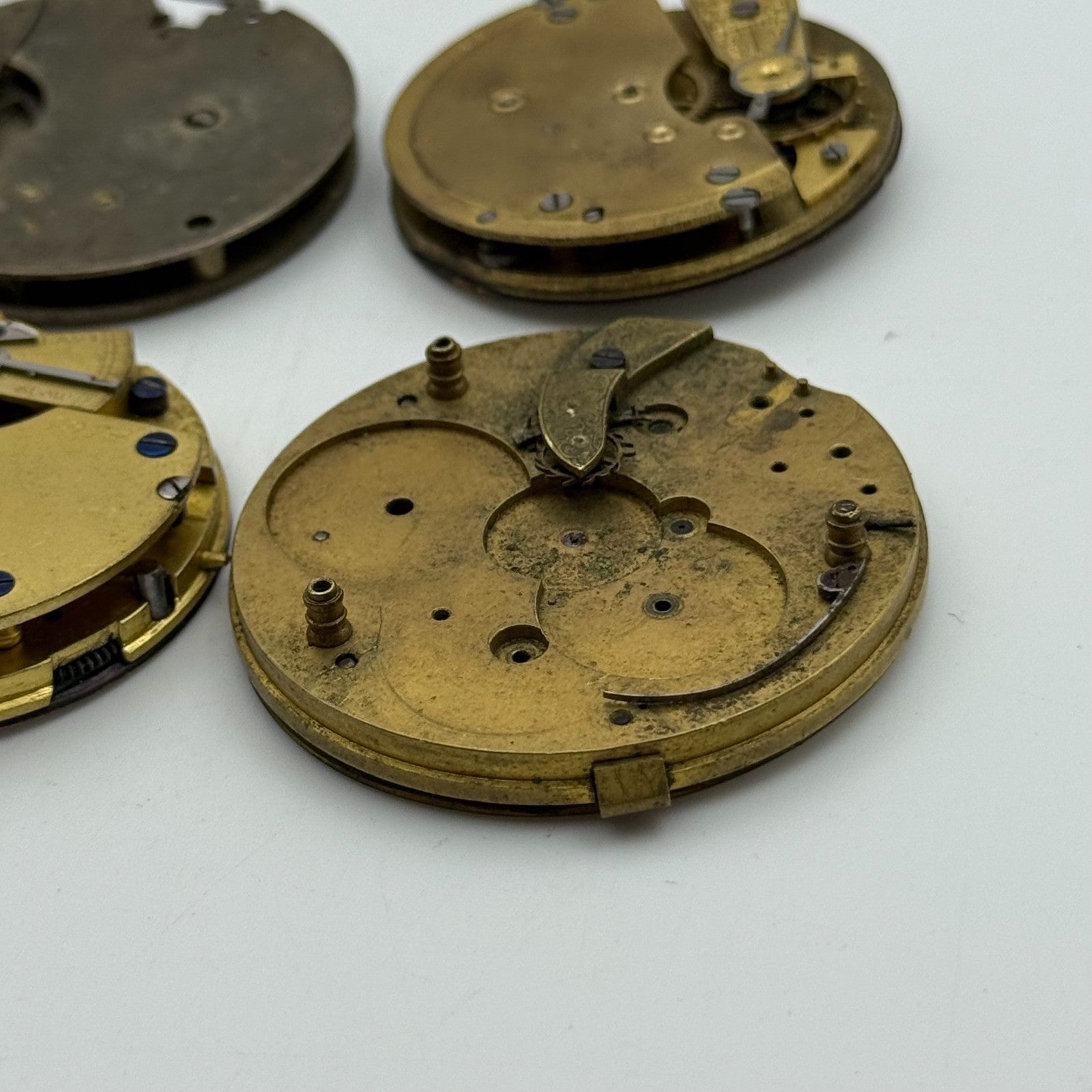 Bundle Of 6 Mixed Antique / Vintage Pocket Watch Movements PARTS REPAIR SPARES