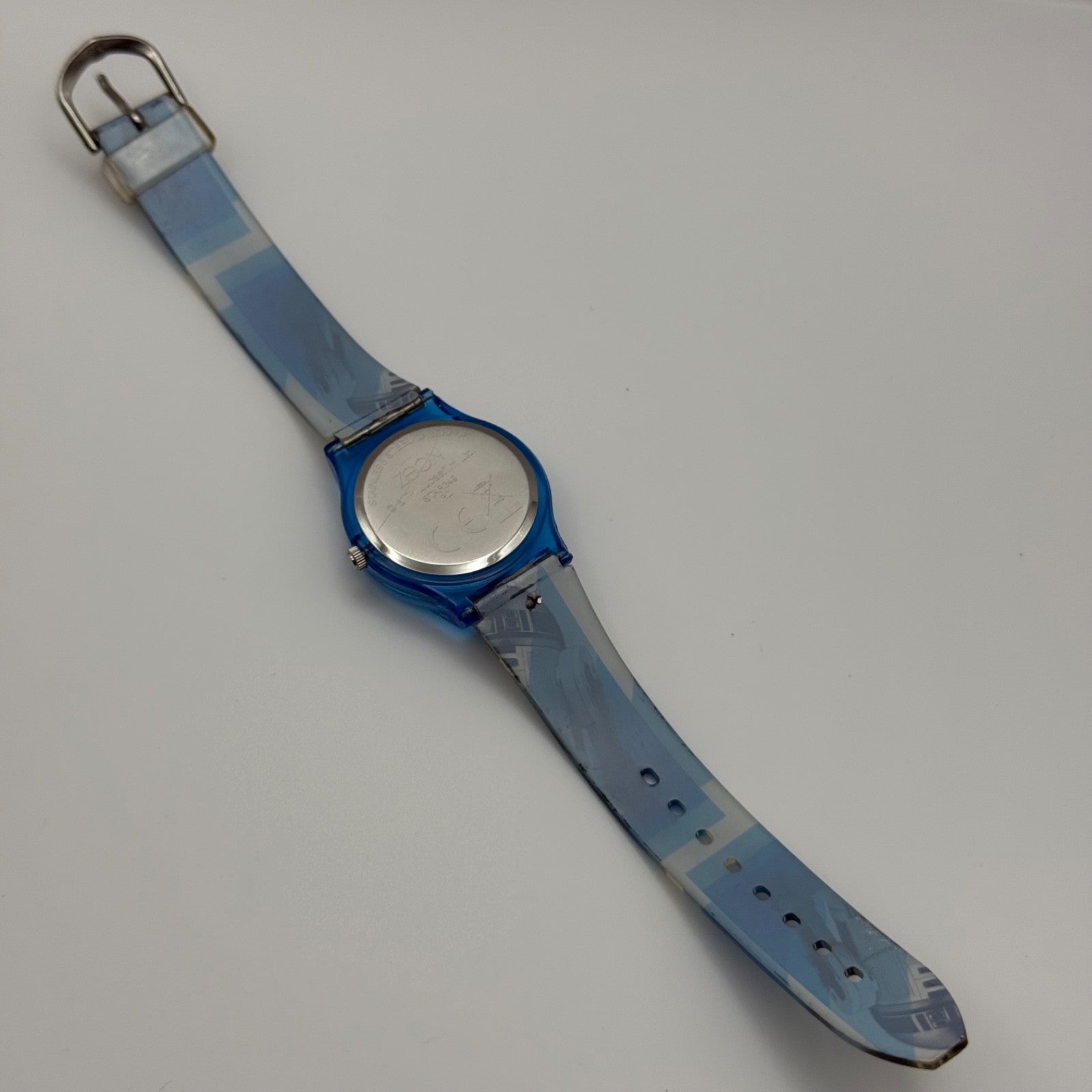 34mm Working RARE Zeon R2-D2 Lucasfilm LTD Blue 34mm Quartz Watch New Battery