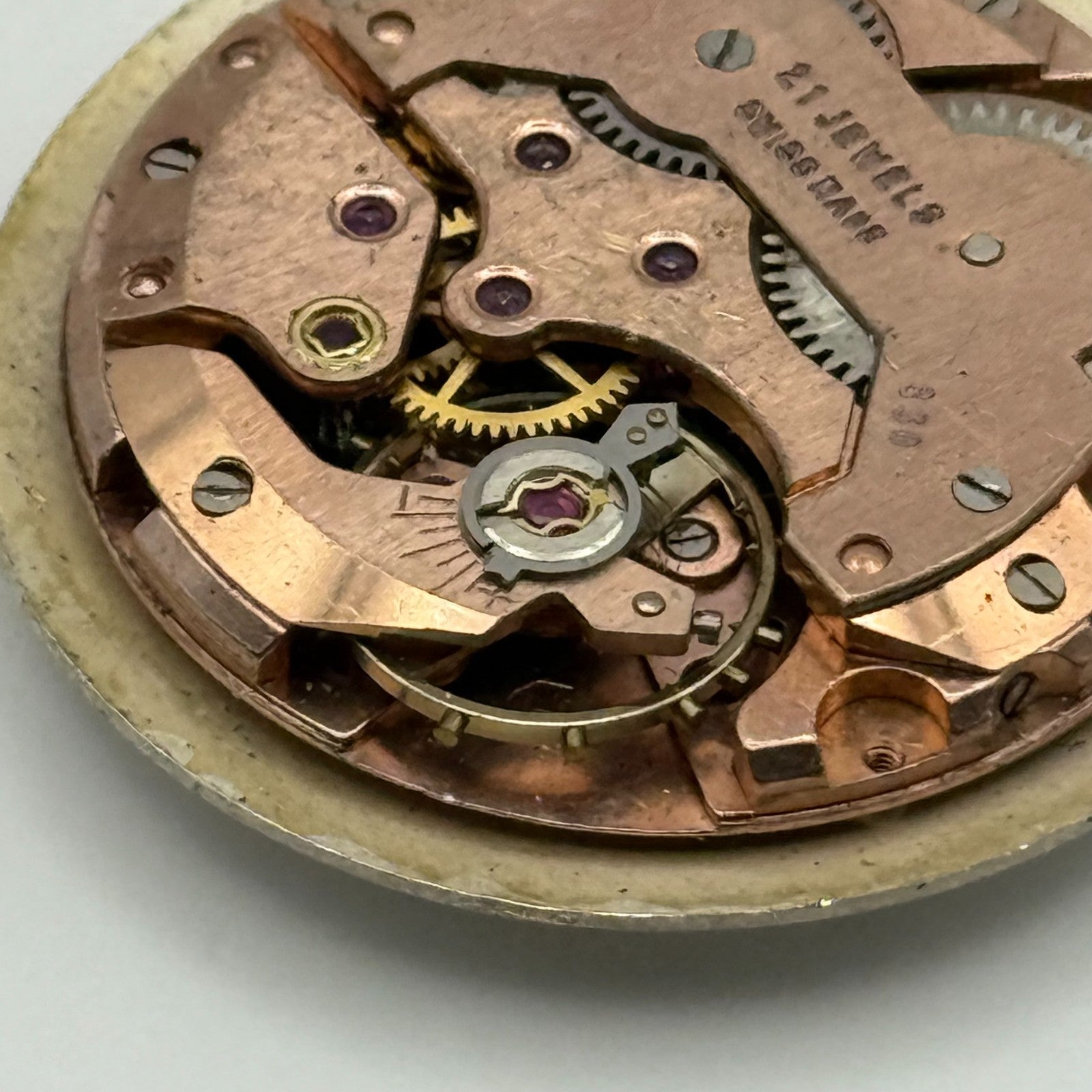 Helvetia 830 Watch Movement Chalet Manual Wind Vintage Swiss Parts Repair 25.8mm