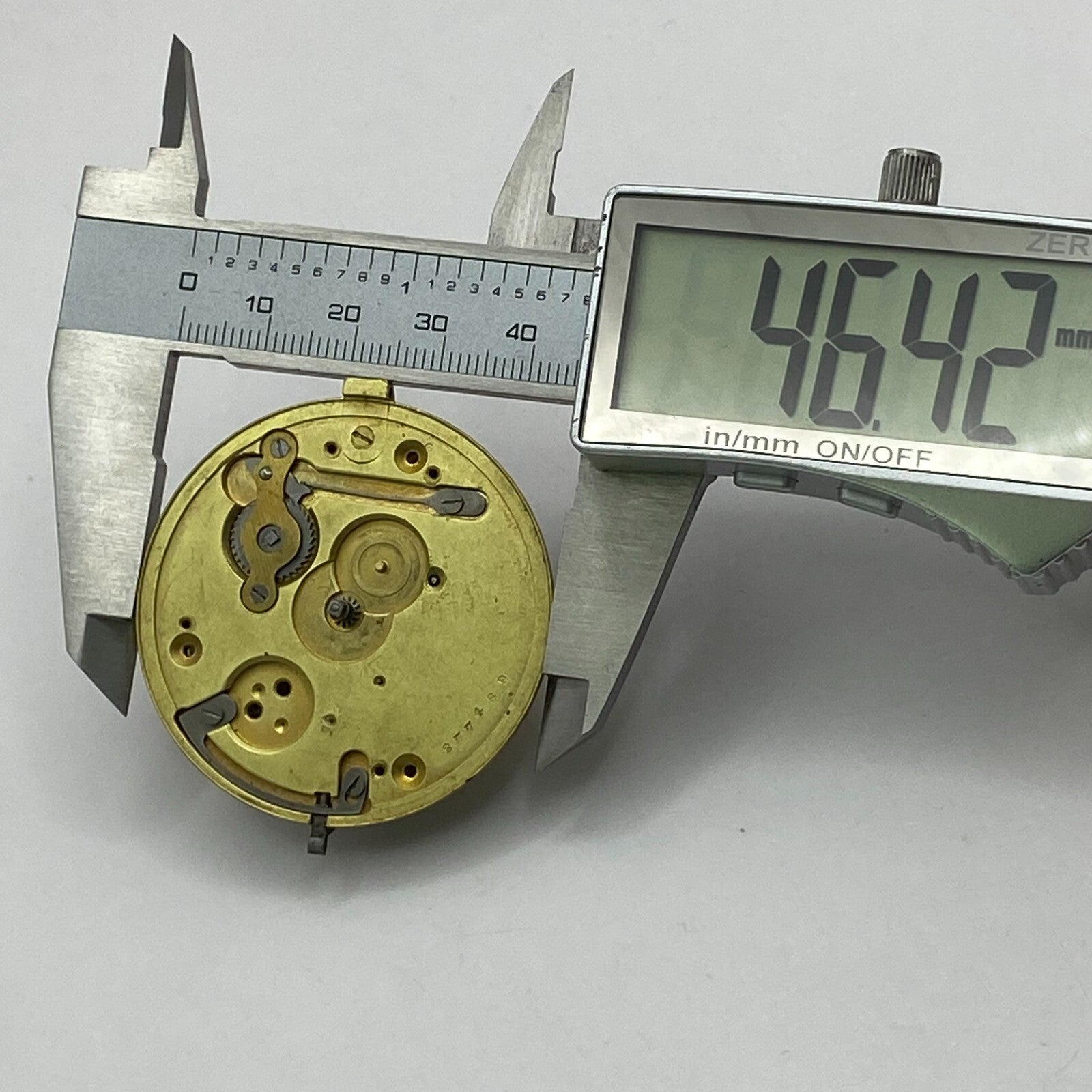 46.4mm Antique Key Wound Pocket Watch Movement PARTS REPAIR SPARES