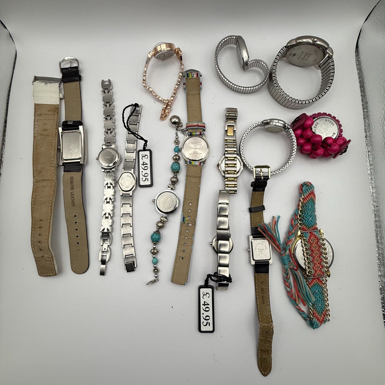 Bundle Of 15 Quartz Watches Job Lot Modern / Vintage Untested Parts / Repair