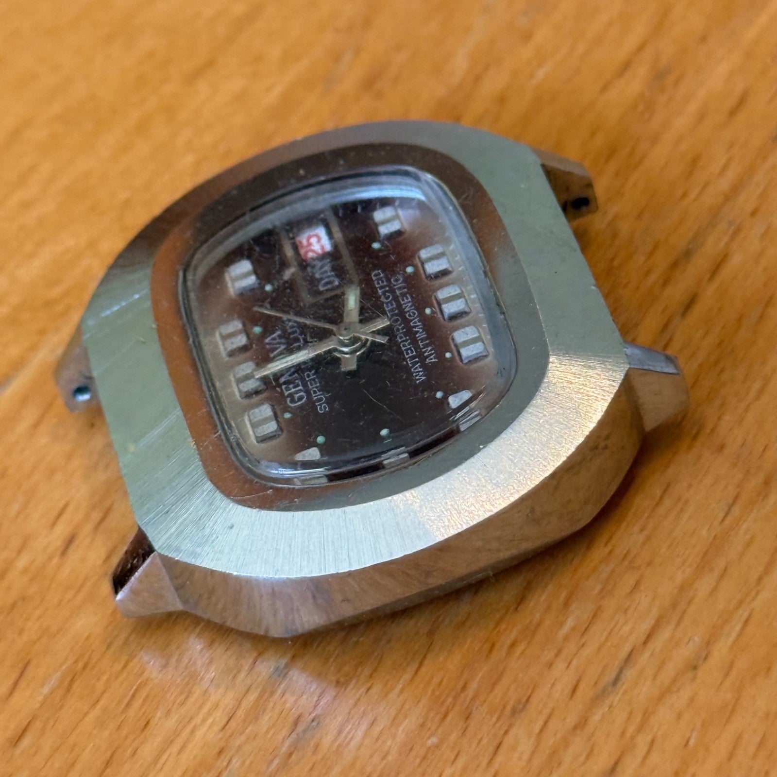 39mm Men's Vintage Genova Super De Luxe Day Let San Hong Manual Watch PARTS