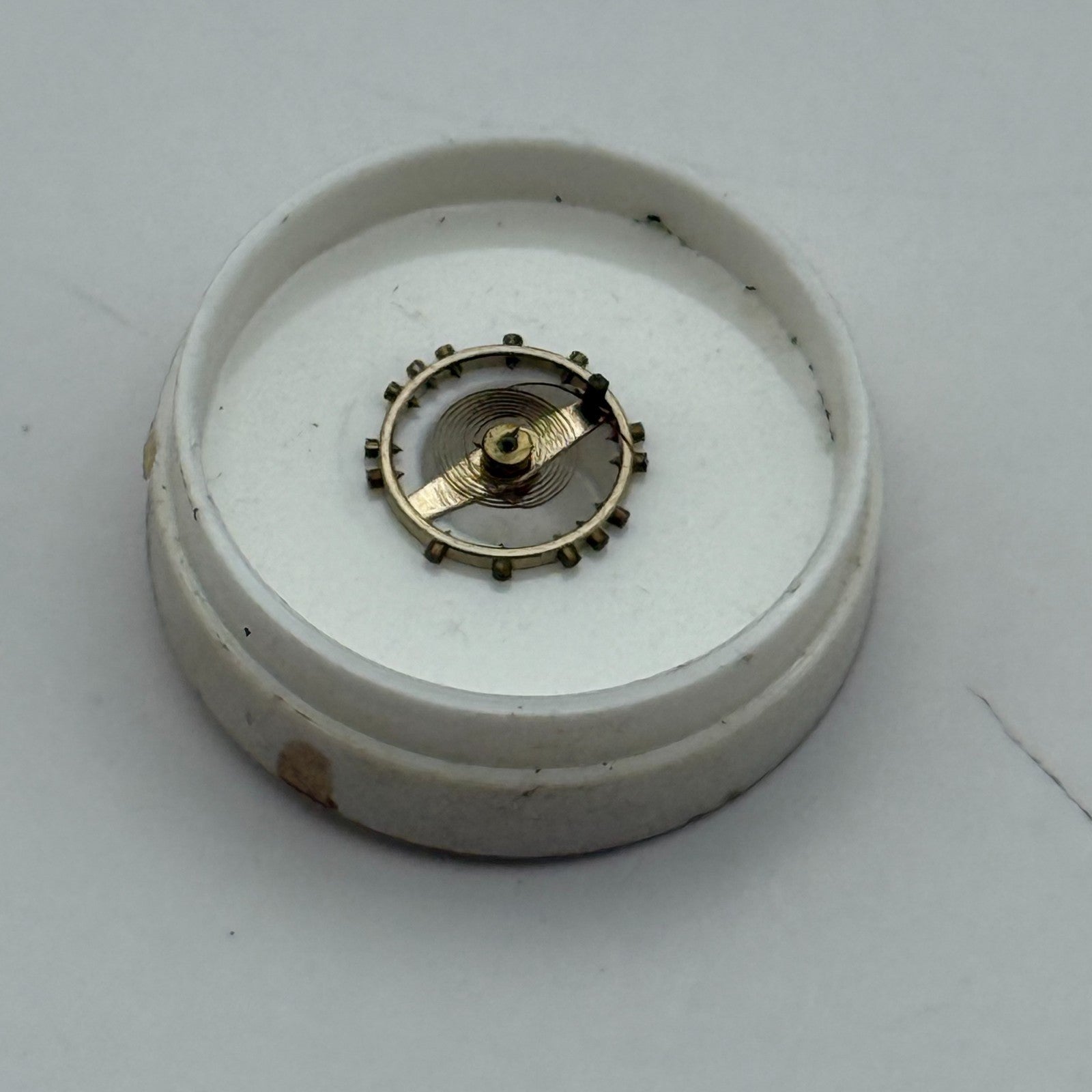 AM 115 Balance Wheel Complete And Spring 5 1/4’’’ Renata Watch Movement Parts