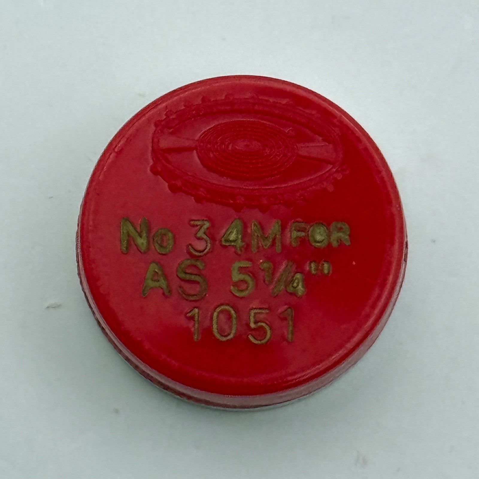 AS 1051 Balance Wheel Complete And Spring 5¼’’’ 34 M Watch Movement Parts NOS