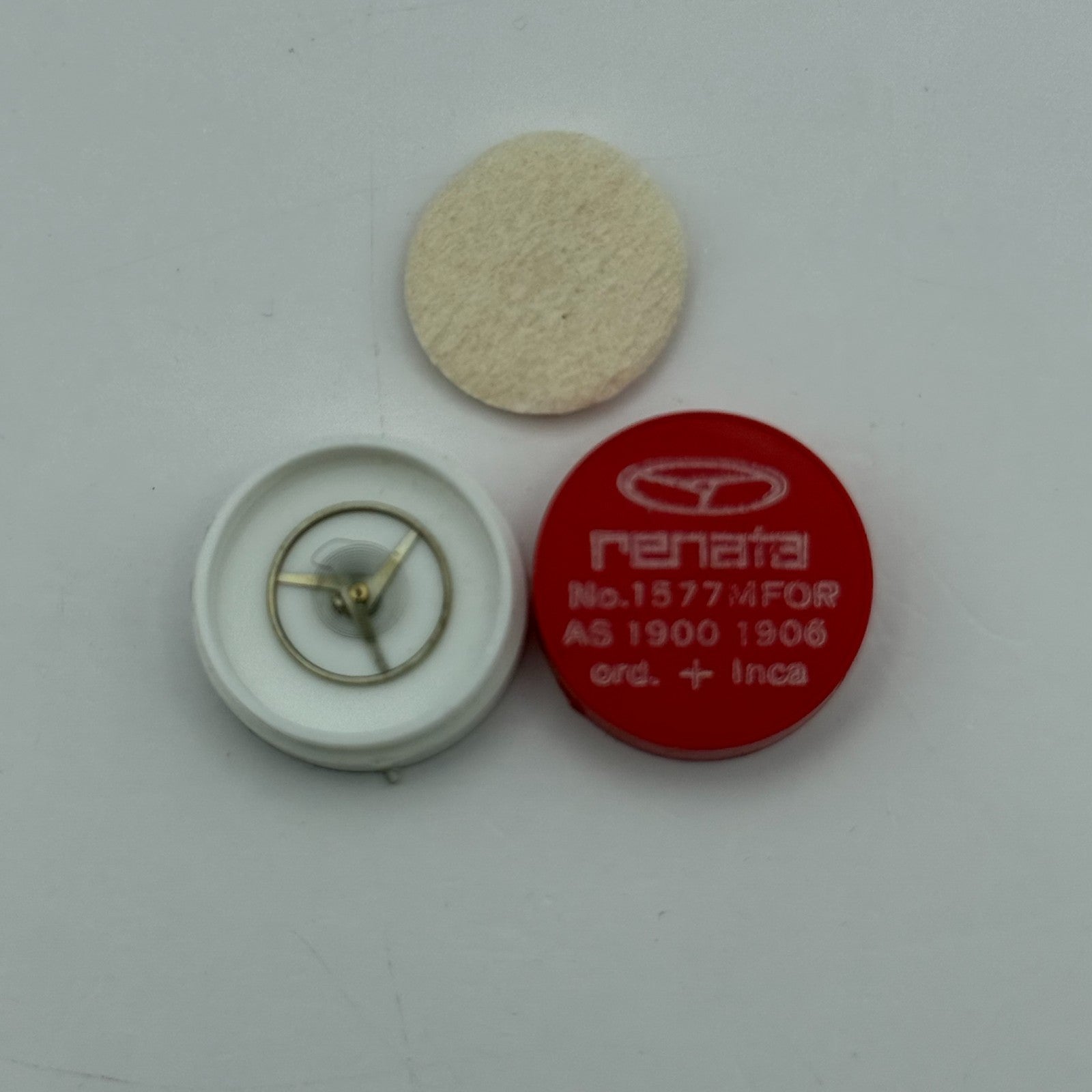 AS 1900 1906 Balance Wheel Complete And Spring Ord + Inca Watch Movement Parts