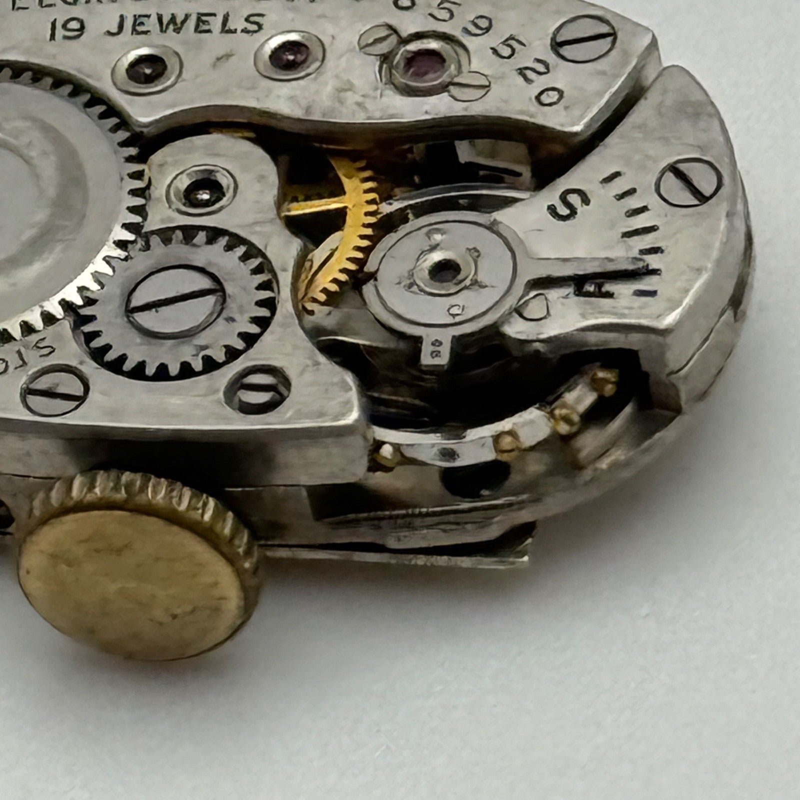 Lady Elgin Grade 535 Model 2 Watch Movement 1948 21/0s American Parts Repair