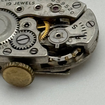 Lady Elgin Grade 535 Model 2 Watch Movement 1948 21/0s American Parts Repair