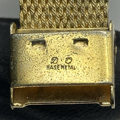 27mm Ladies Manual Wind RUNS BUT STOPS Regency Milanese Gold Tone Watch