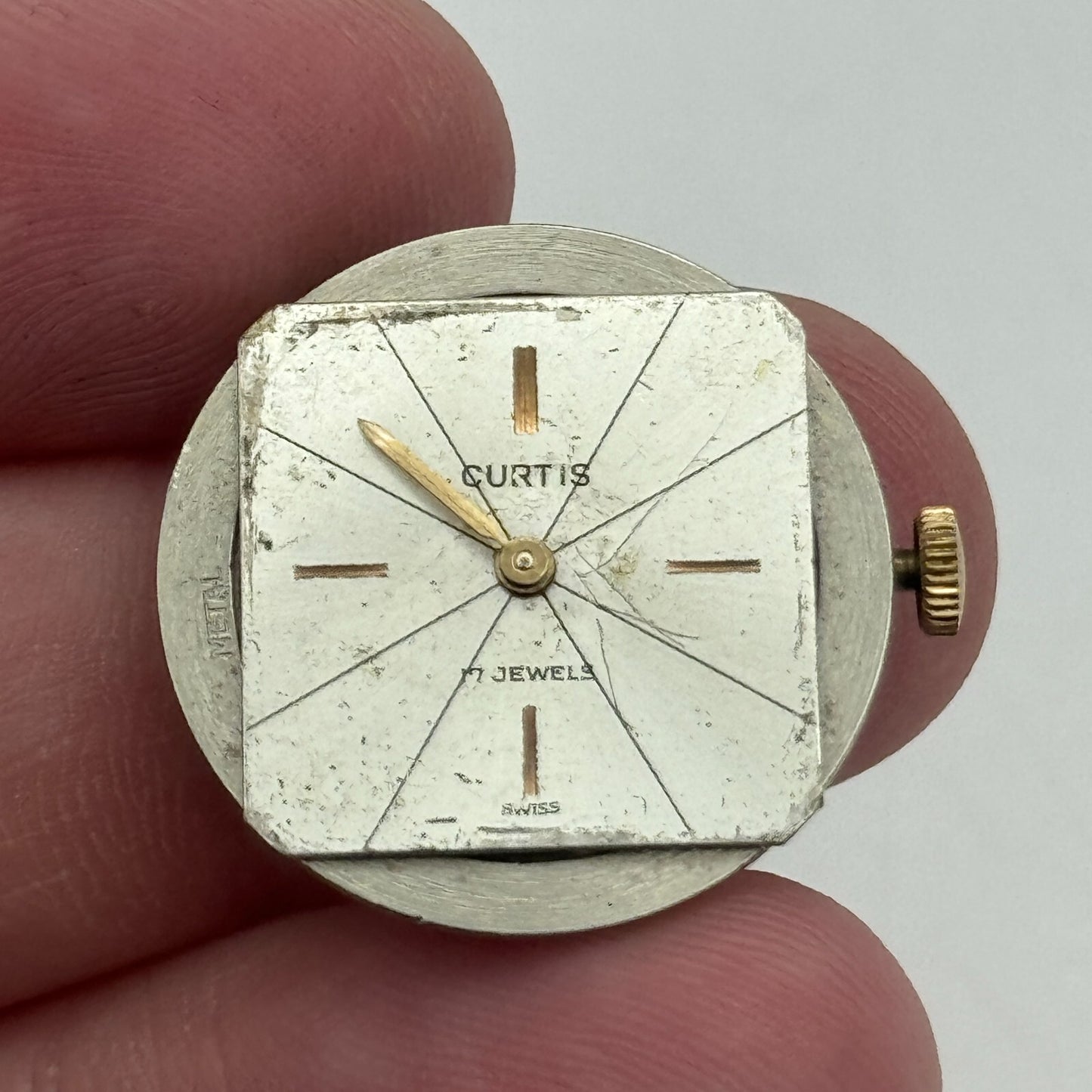22.5mm Ladies Curtis Felsa F 4022 Manual Wind Watch Movement Swiss Vintage PARTS