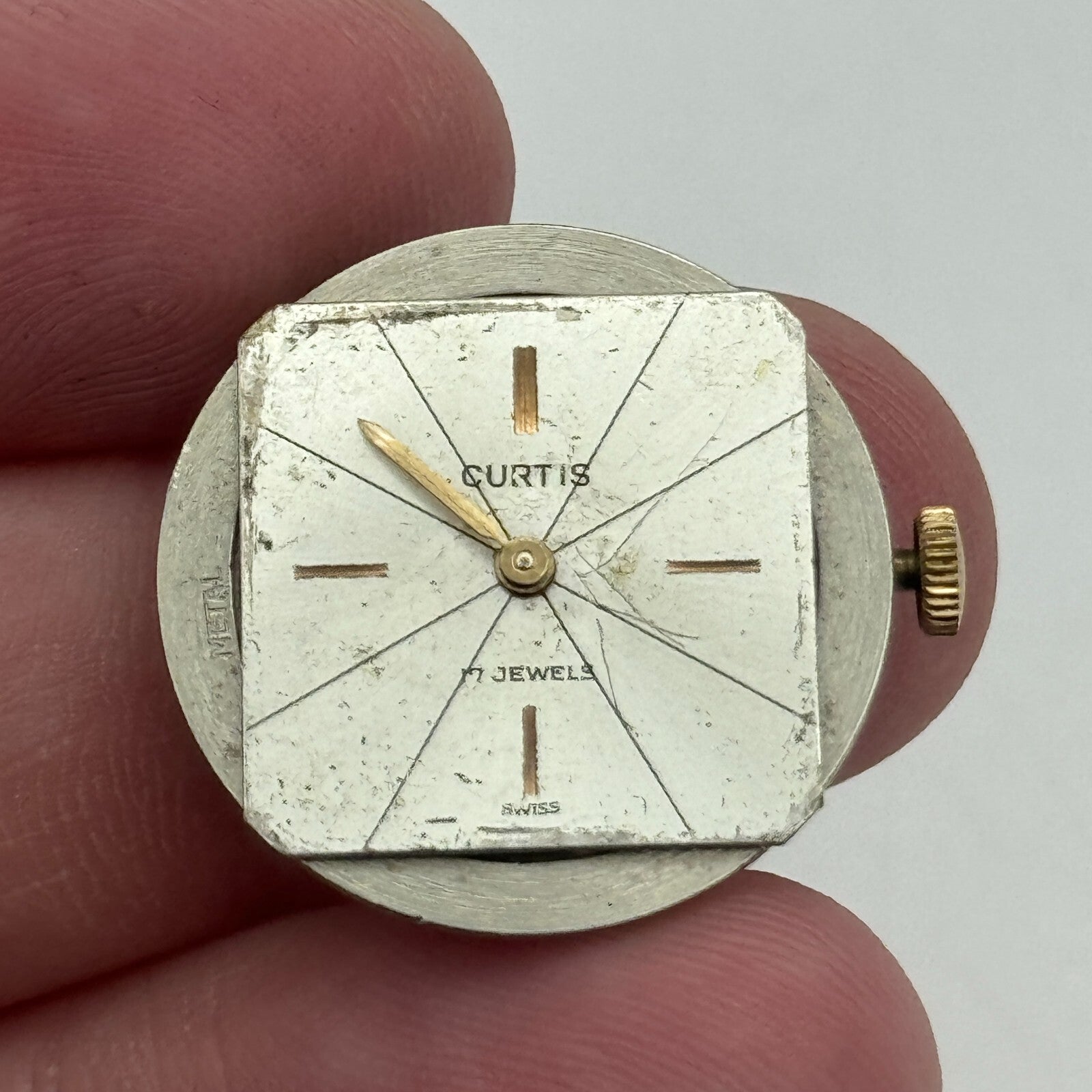 22.5mm Ladies Curtis Felsa F 4022 Manual Wind Watch Movement Swiss Vintage PARTS