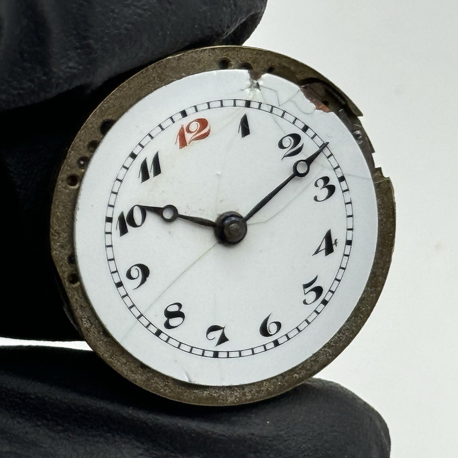 23.5mm Stauffer S S & Co Military Dial Movement Hands Swiss Parts Repair
