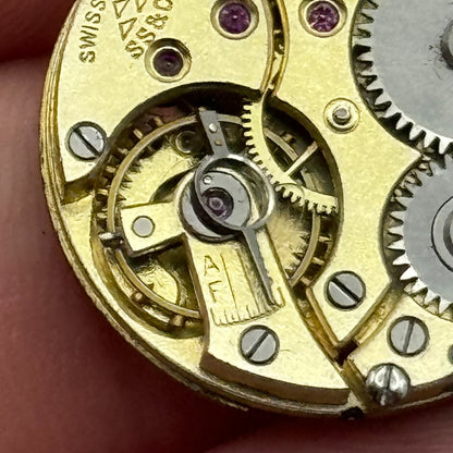 22.6mm High Grade Stauffer S S & Co 253 Swiss Watch Movement Vintage PARTS SPARE