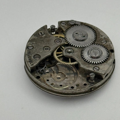 23.6mm Roman Numerals 15 Jewels Trench Watch Movement Manual Wind PARTS SPARES