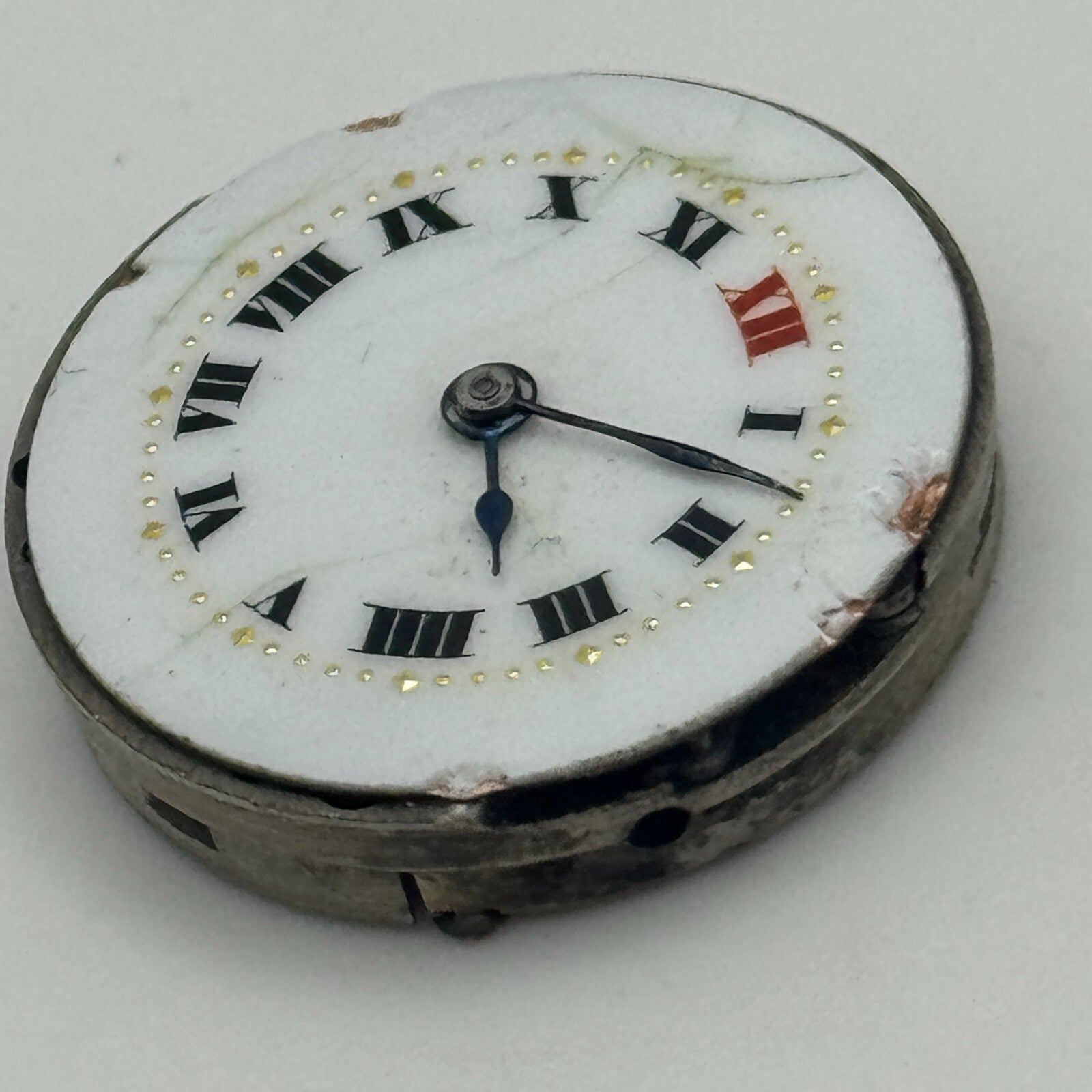 23.6mm 15 Jewels Roman Numerals Trench Watch Movement Manual Wind PARTS SPARES