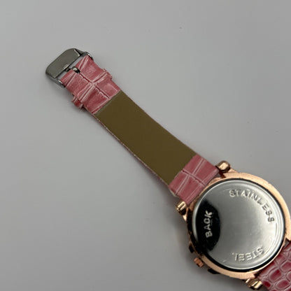 Womage Ladies Quartz Watch Eiffel Tower Design Crystal Accent Working 37mm