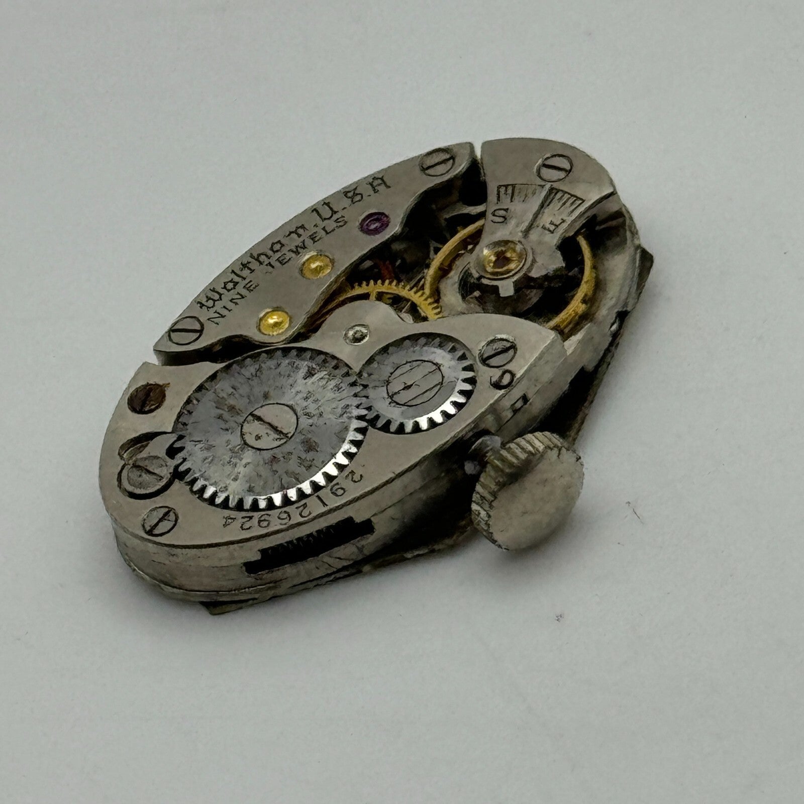 6.5L Waltham Grade No. 659 Model L-6.5 American Watch Movement PARTS SPARE