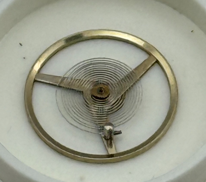 ST 1940 1950 Balance Wheel Complete And Spring 1688 M Watch Movement Parts 