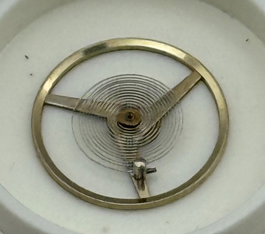 ST 1940 1950 Balance Wheel Complete And Spring 1688 M Watch Movement Parts 