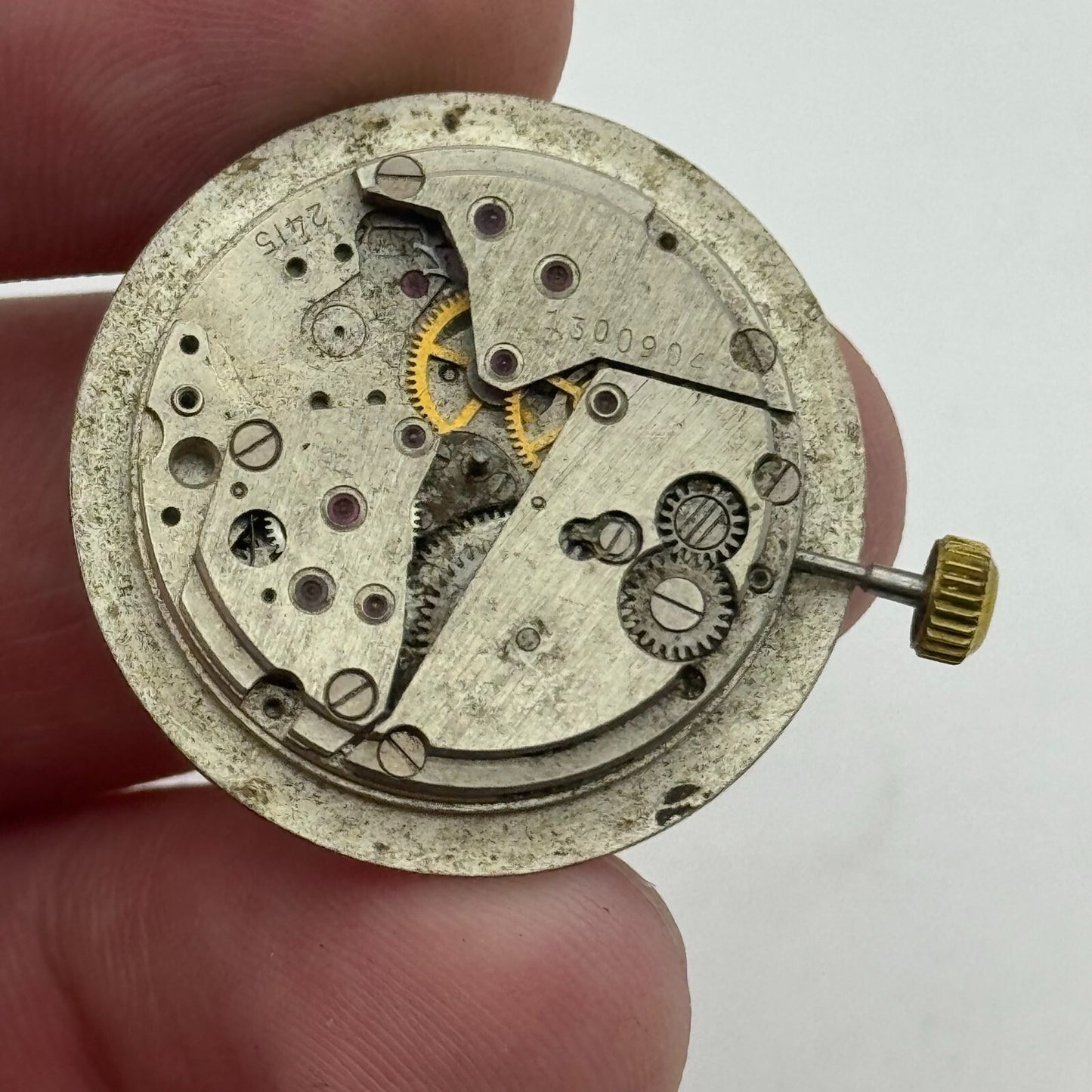 24.4mm Poljot de Luxe Cal 2415 Soviet Manual Wind Watch Movement PARTS REPAIR