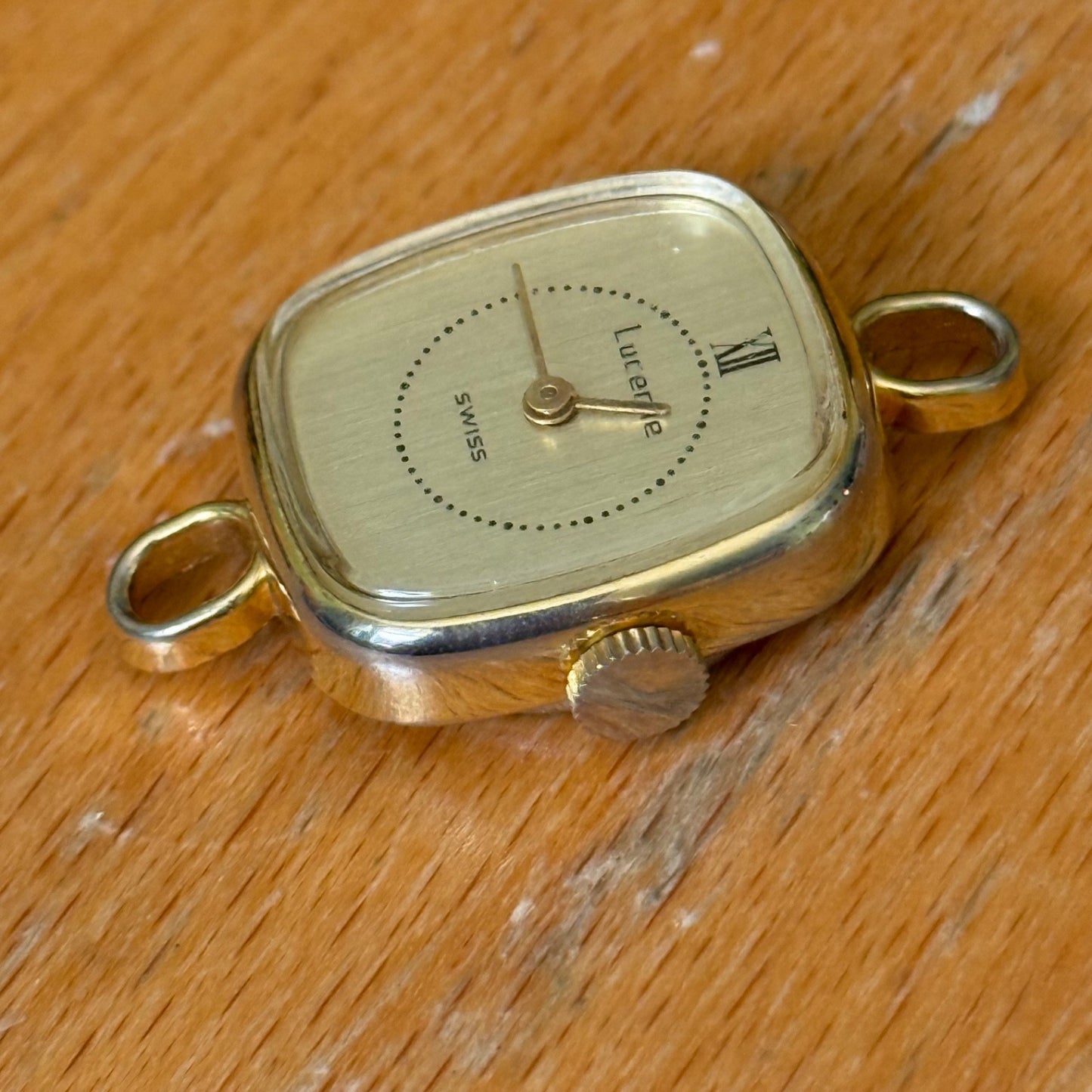 20mm Vintage Lucerne BFG 927 Swiss Gold Plated Manual Wind Watch PARTS / REPAIR