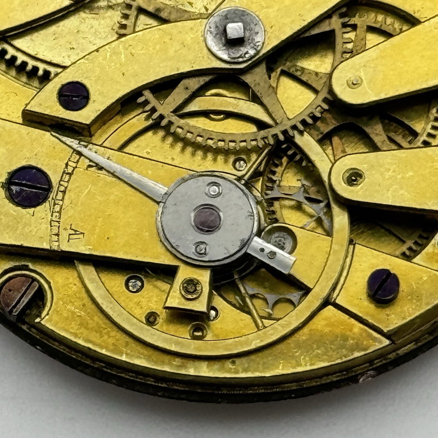 41.5mm 4mm Extra Thin Cylinder Escapement Pocket Watch Movement FOR PARTS REPAIR