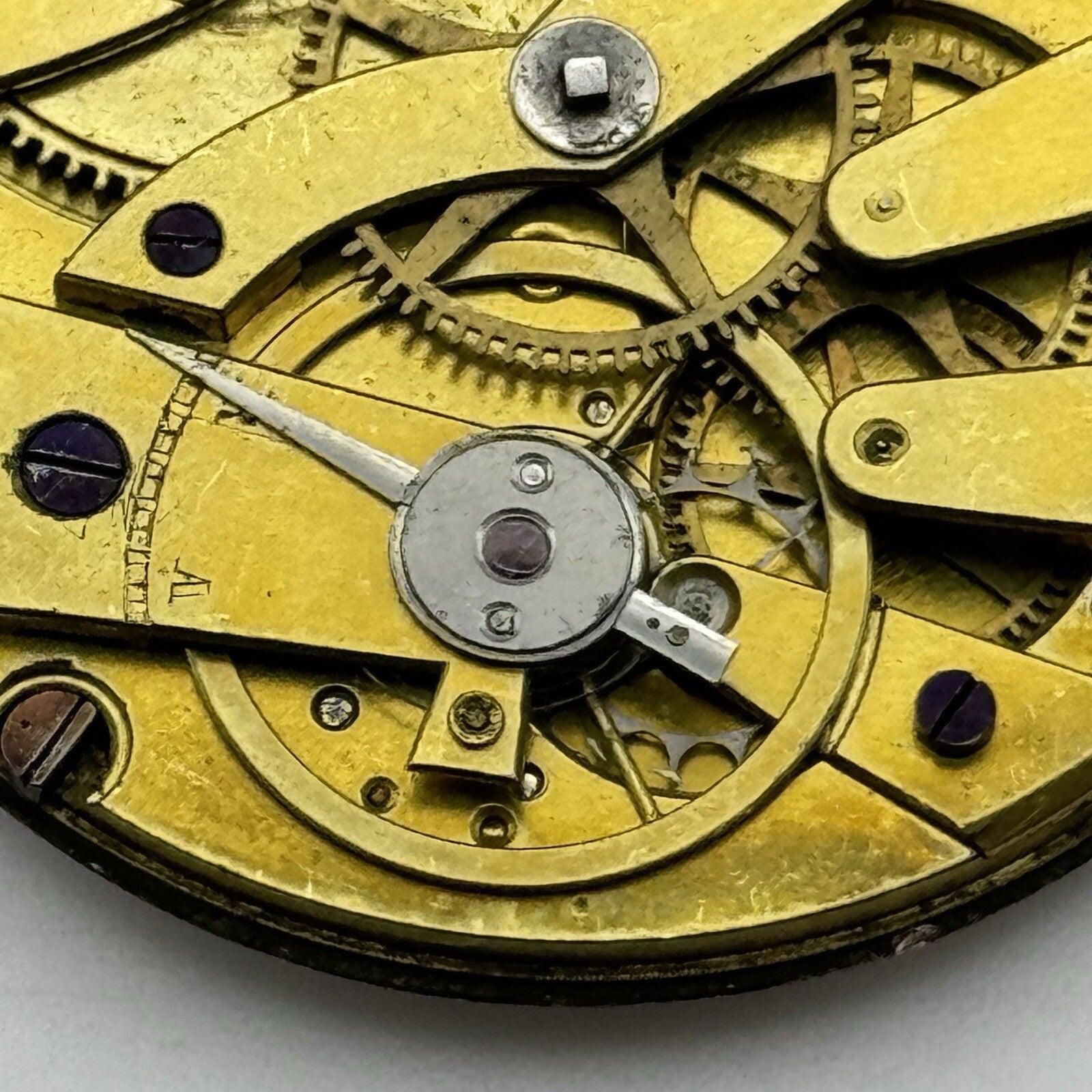 41.5mm 4mm Extra Thin Cylinder Escapement Pocket Watch Movement FOR PARTS REPAIR