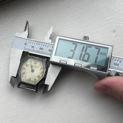 31mm Men's Vintage Shock Proof  Ever Swiss Made Manual Wind Watch PARTS REPAIR