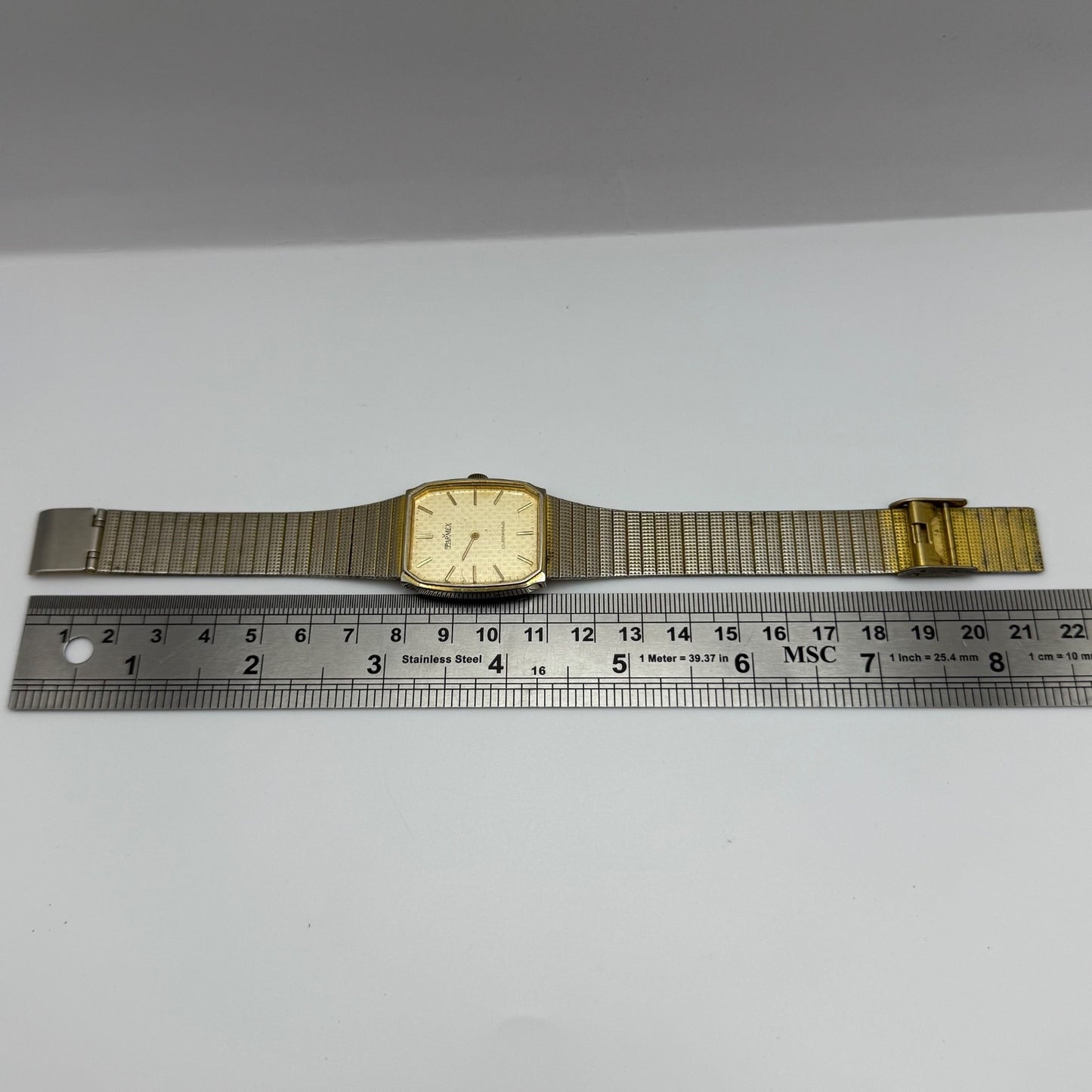27mm Vintage Parma 17 Jewels Gold Plated Manual Wind Watch FOR PARTS / REPAIR