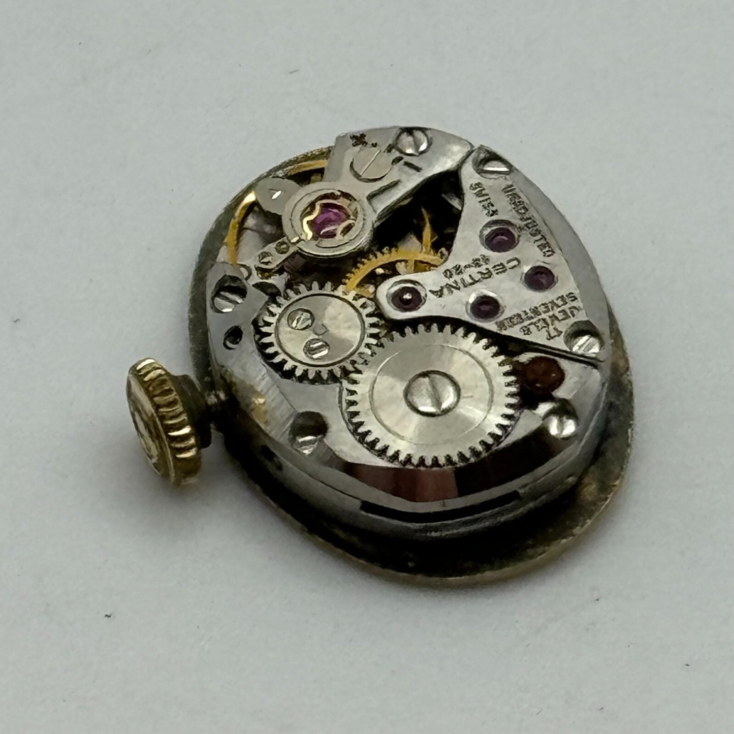 13mm Ladies Certina 13-20 Balance Ok Manual Wind 17 Jewels Watch Movement PARTS