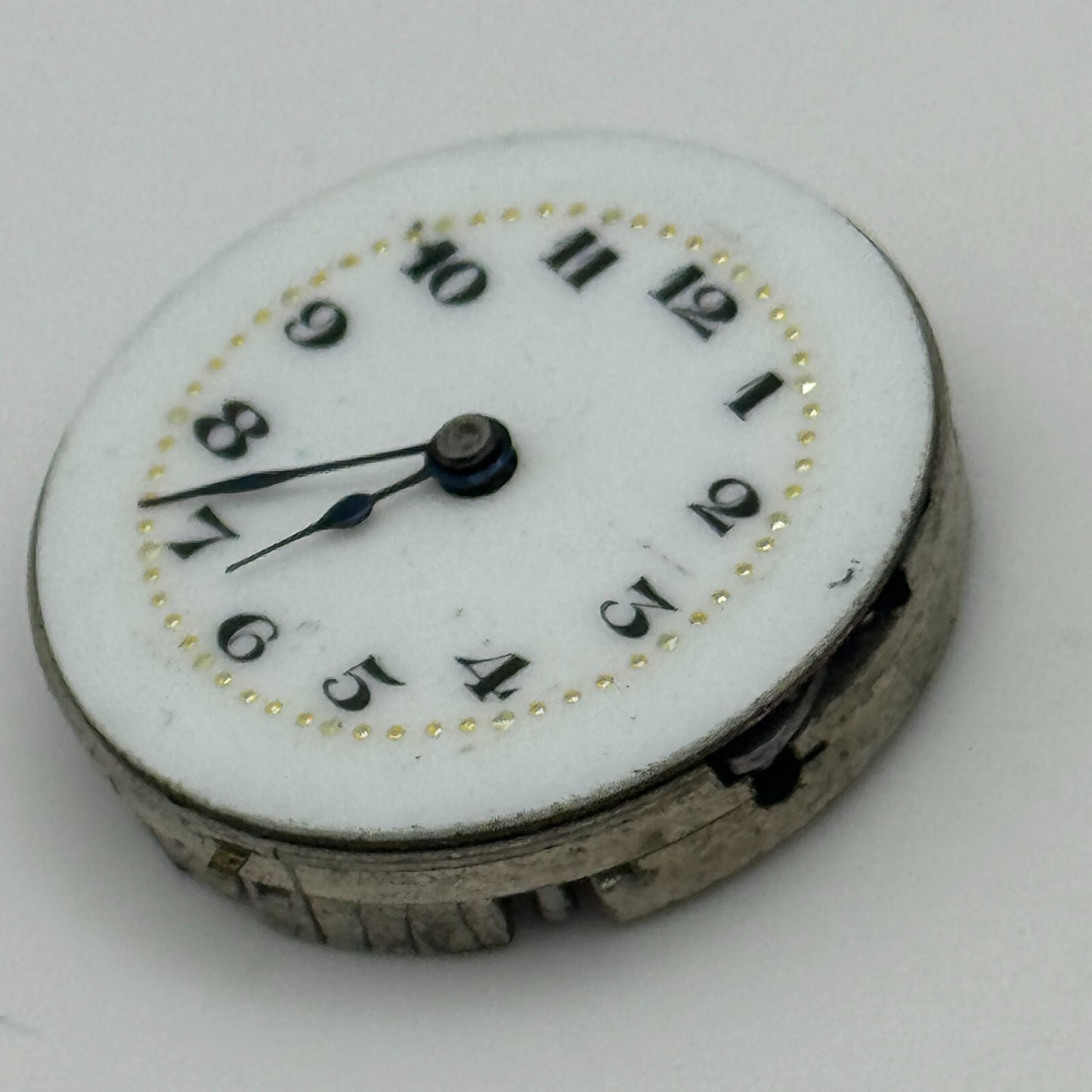 23.6mm 15 Jewels Swiss Porcelain Dial Trench Watch Movement Manual Wind PARTS