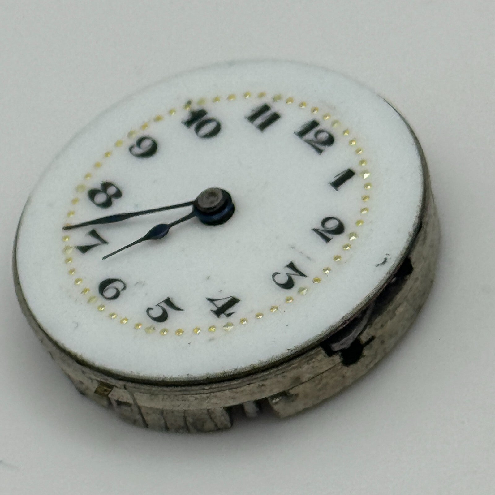 23.6mm 15 Jewels Swiss Porcelain Dial Trench Watch Movement Manual Wind PARTS