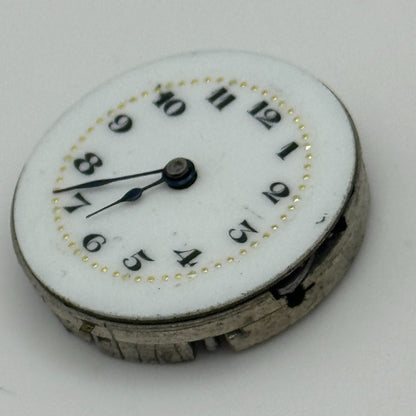 23.6mm 15 Jewels Swiss Porcelain Dial Trench Watch Movement Manual Wind PARTS