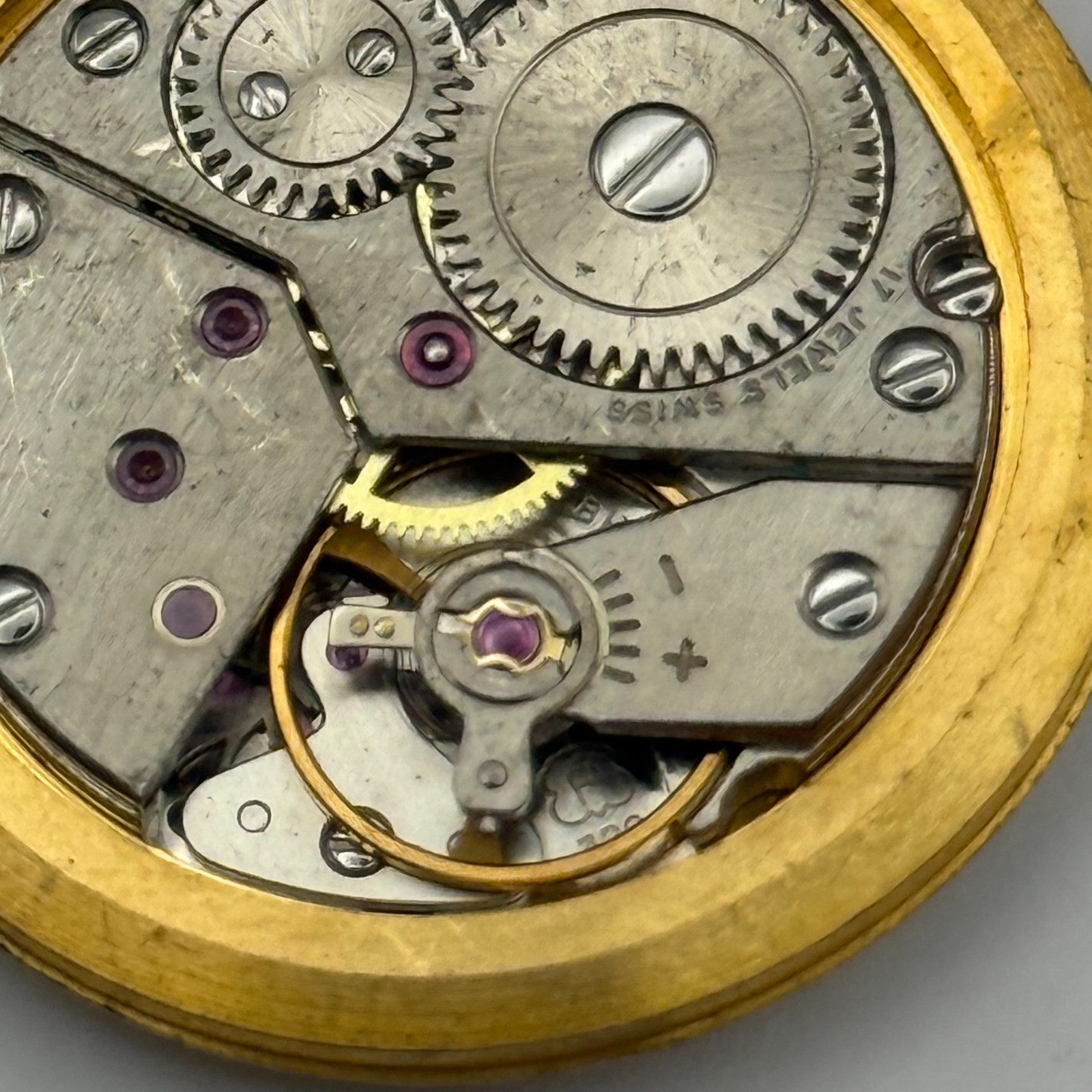 Garrard Peseux 320 Watch Movement Running Manual Wind Vintage Swiss Parts 30.2mm