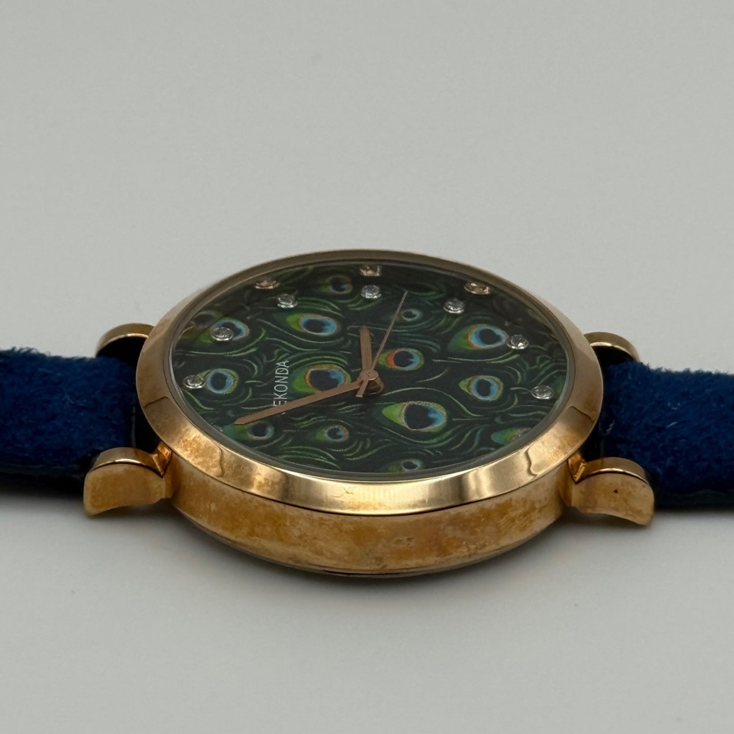 Working Ladies Sekonda Peacock Dial 34mm Quartz Watch New Battery Adjustable