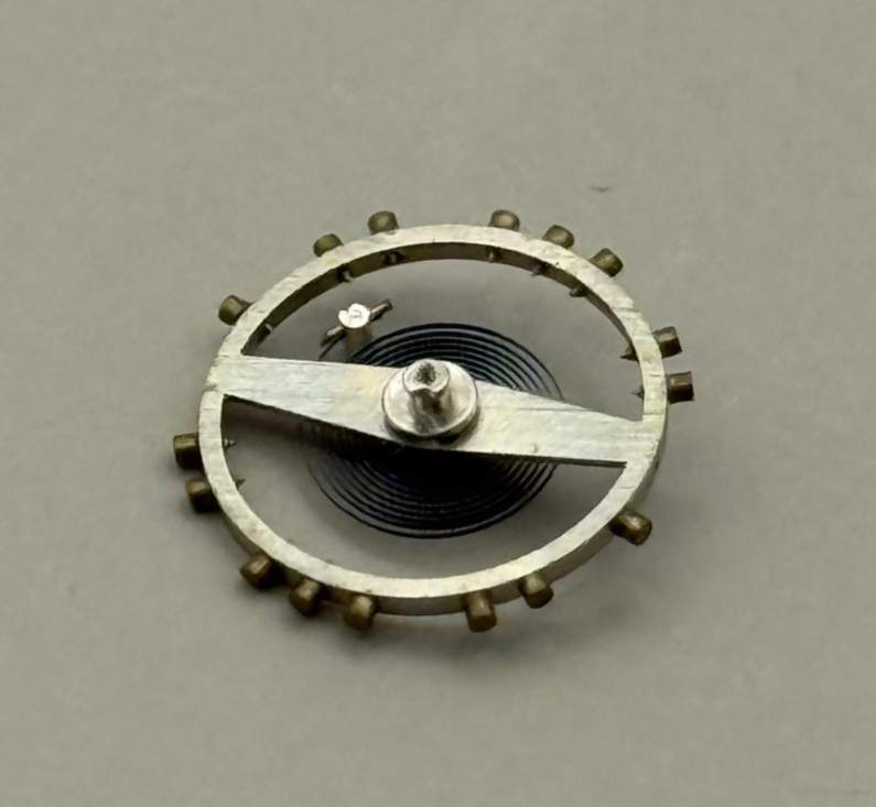 FHF 28 Balance Wheel Complete And Spring  10½’’’ Watch Movement Parts NOS