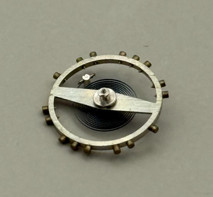 FHF 28 Balance Wheel Complete And Spring  10½’’’ Watch Movement Parts NOS