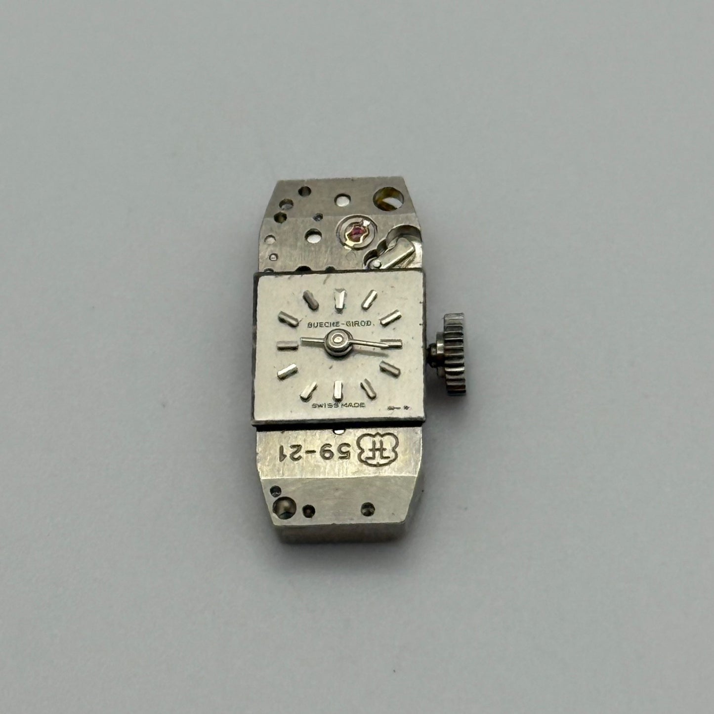 FHF 59-21 Watch Movement Bueche Girod Running Manual Vintage Swiss Parts 9mm