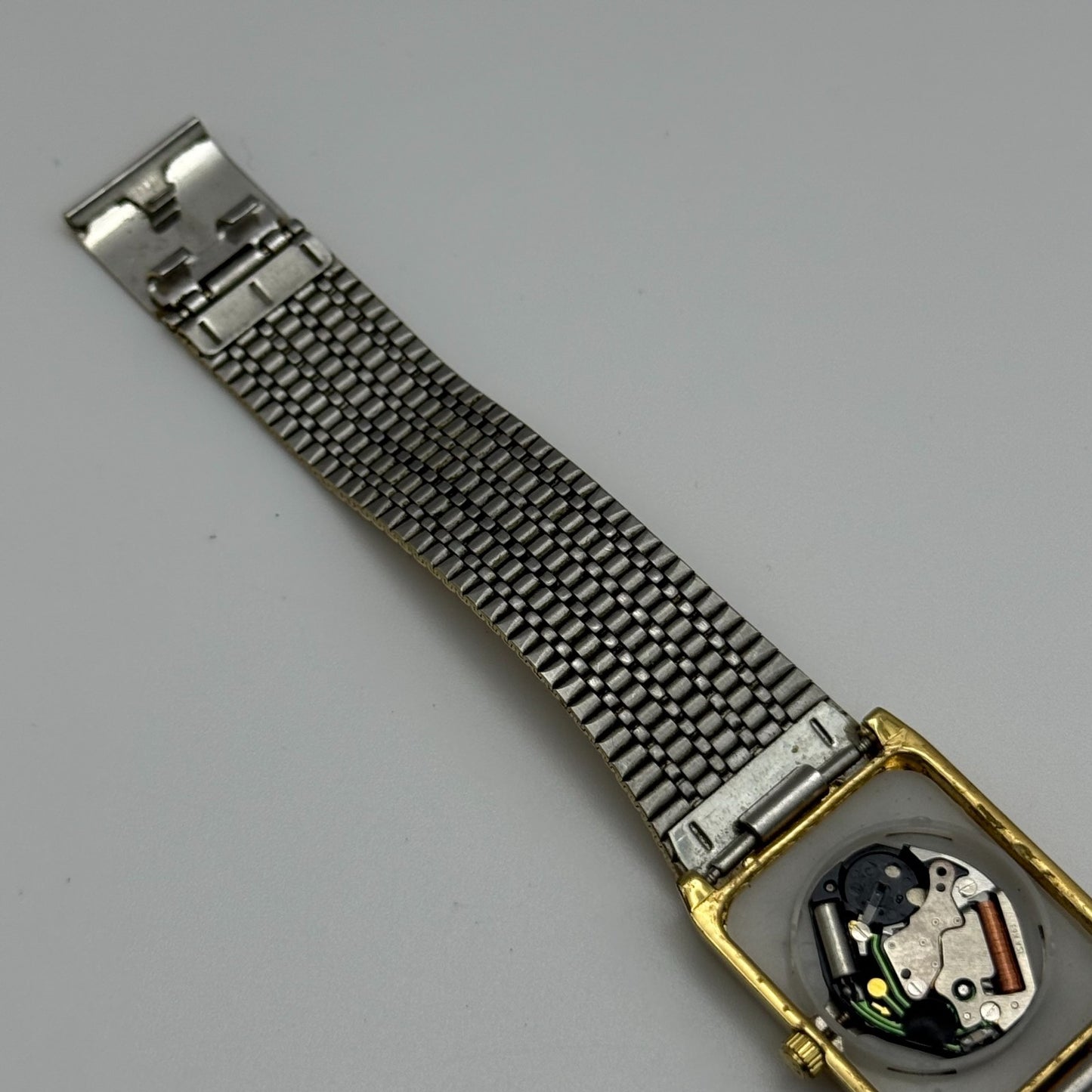 Limit Ladies Quartz Watch Black Dial Gold Tone Bracelet 24mm PARTS REPAIR