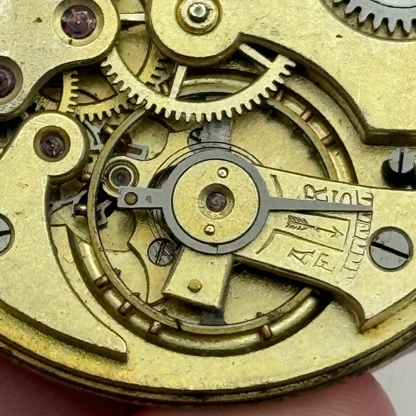 42.1mm Vintage Open Face Swiss Pocket Watch Movement PARTS REPAIR SPARES