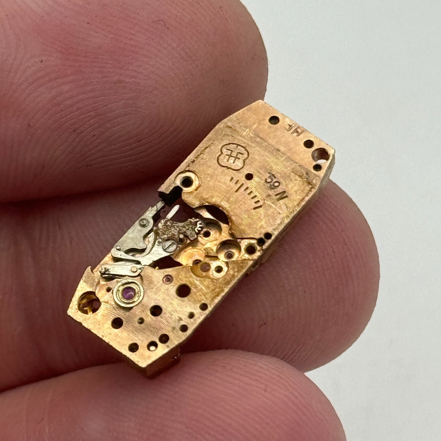 9mm Ladies Helvetia FHF 59N Balance Ok Manual Wind Partial Watch Movement PARTS