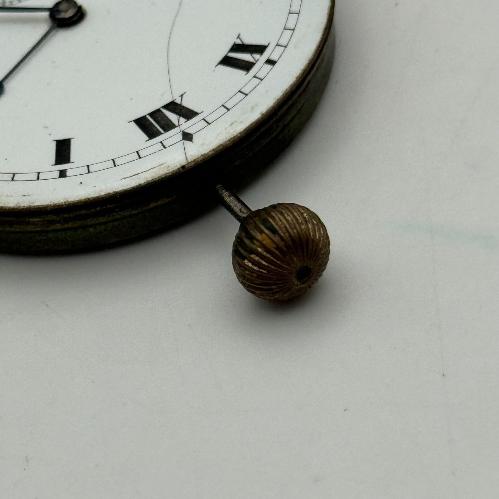 46.1mm Open Face Swiss Balance Ok Pocket Watch Movement PARTS REPAIR
