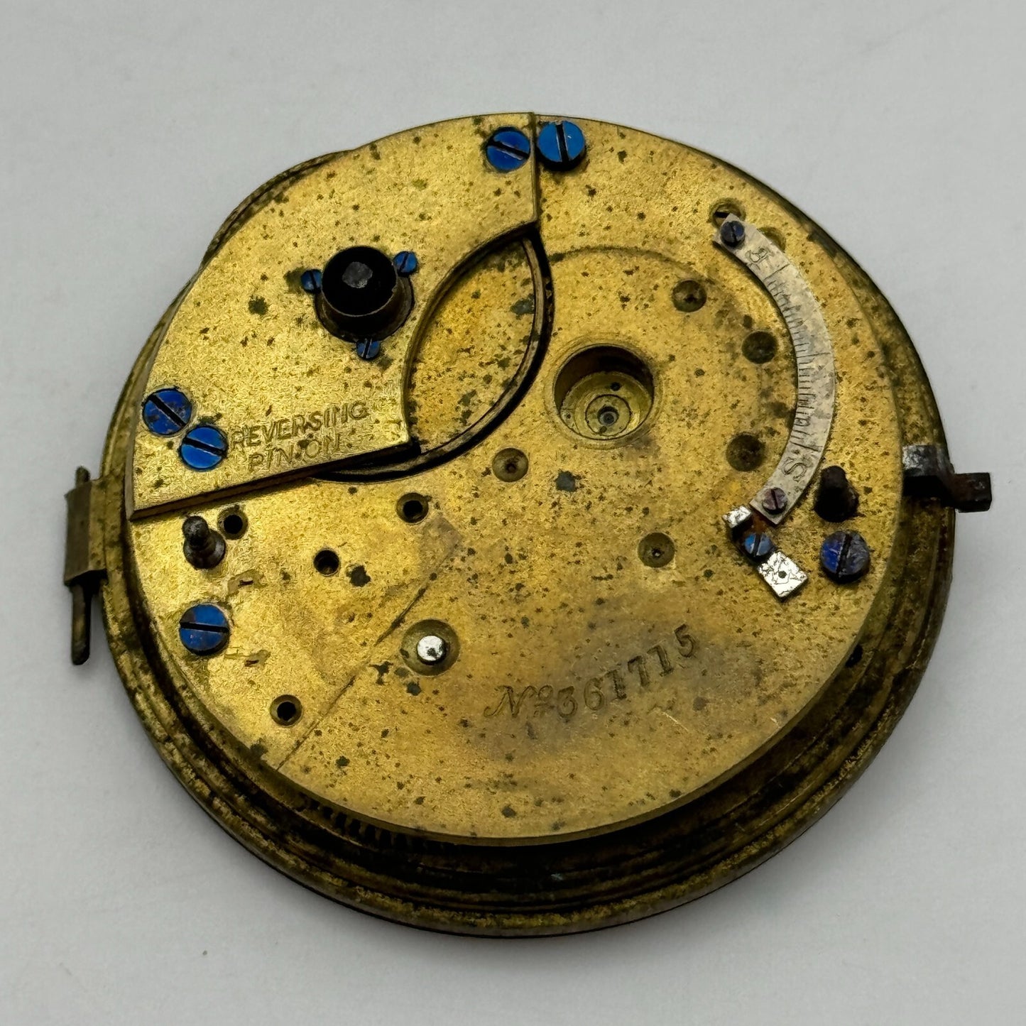 44.7mm Antique J G Graves English Express Lever Pocket Watch Movement PARTS