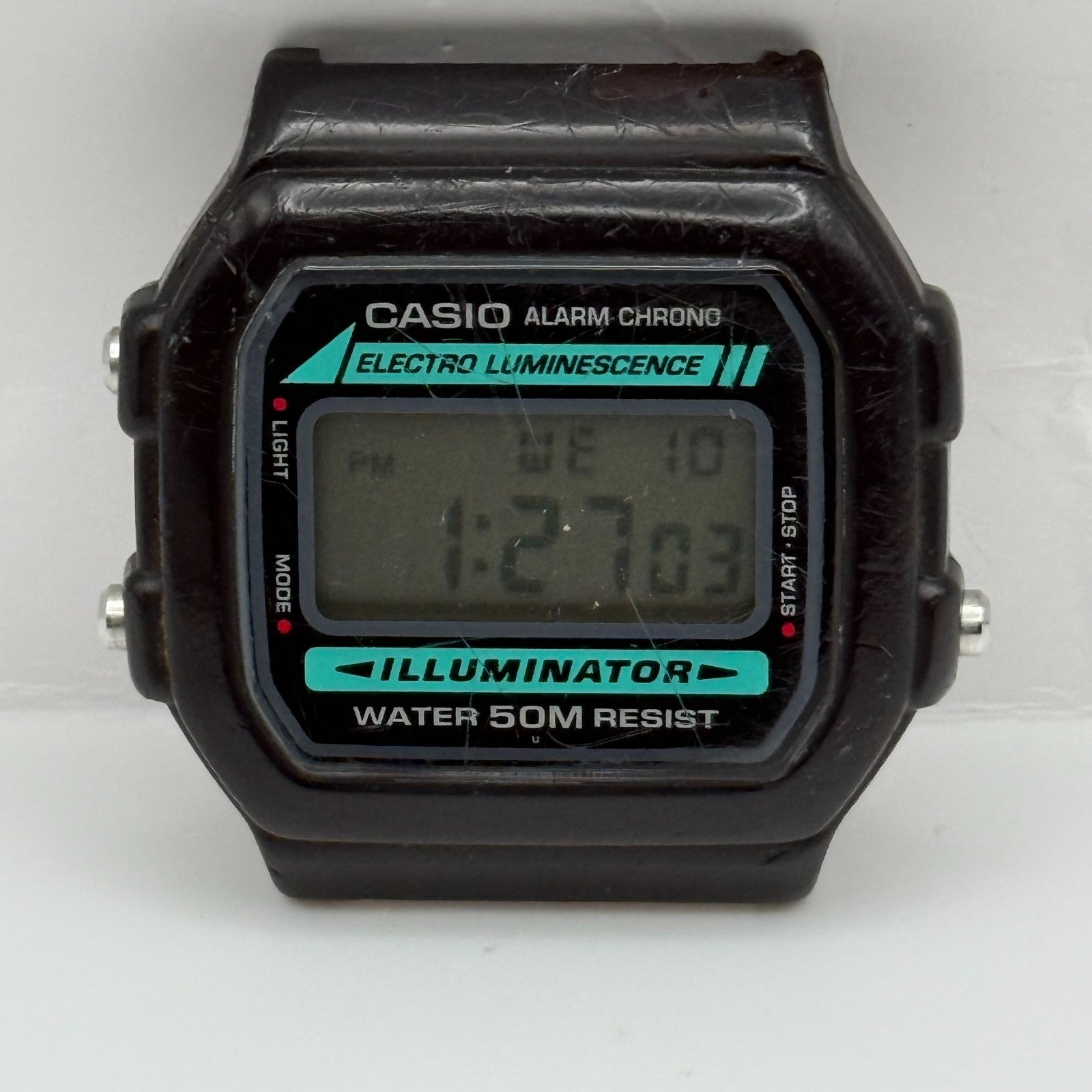 Casio W-86  Quartz Watch Alarm Chrono Illuminator Thailand 37mm PARTS REPAIR
