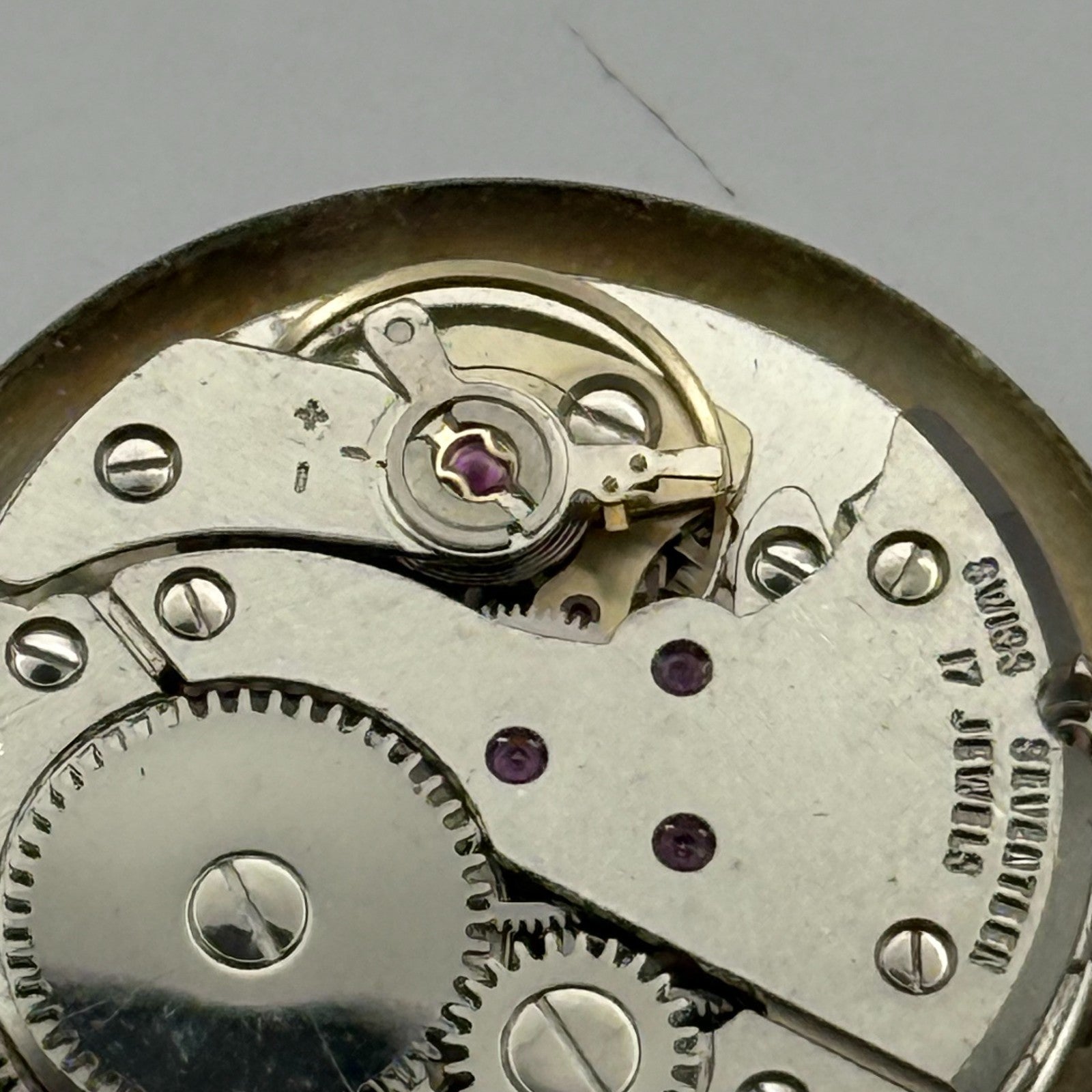 FHF ST 96-4 Watch Movement Avia Manual Wind Vintage Swiss Parts Repair 25.8mm