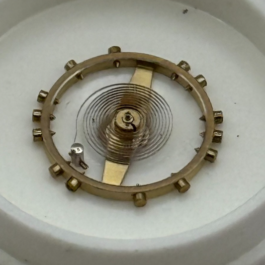 Frenca 70 Balance Wheel Complete And Spring 8 1/4''' 215 Watch Movement Parts 