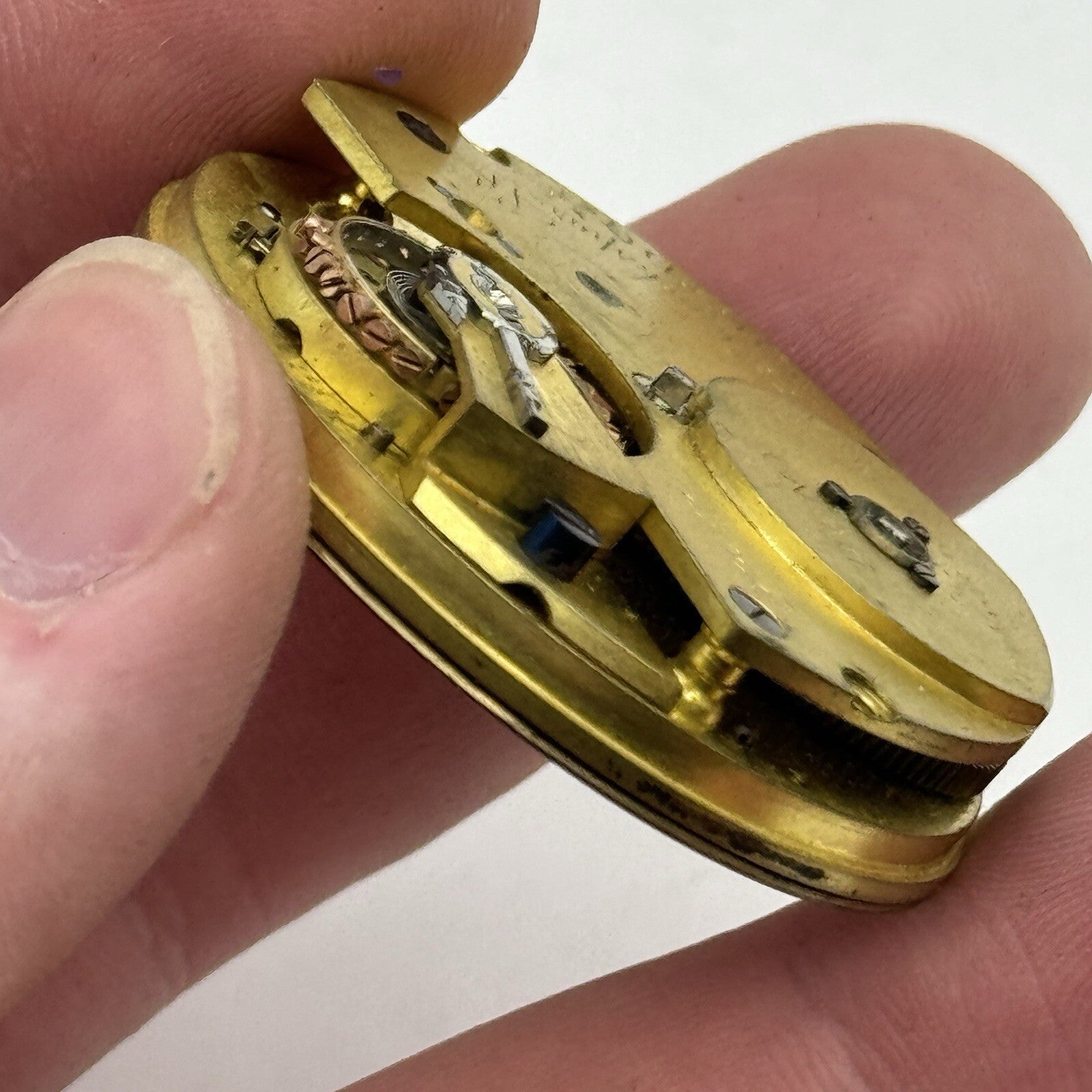 41.2mm Key Wound Dent 33 Cockspur Street London Pocket Watch Movement To Restore
